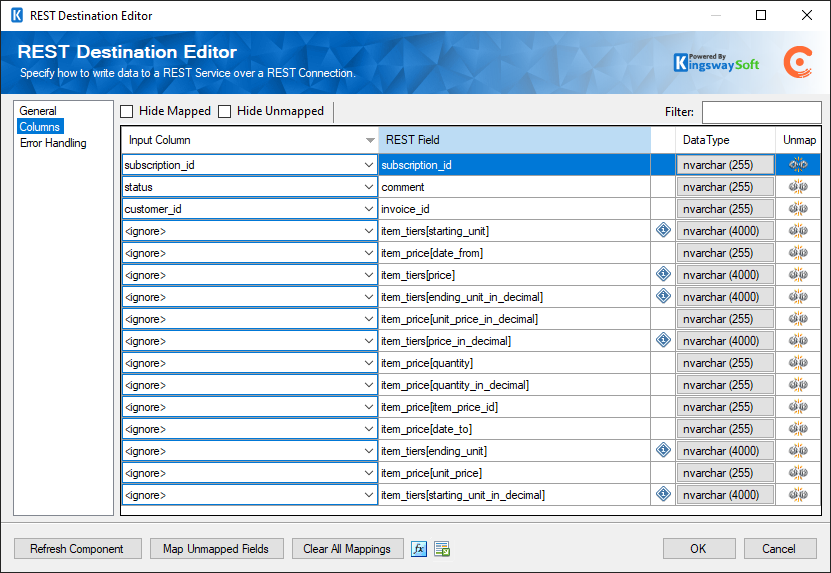 REST Multi-Input